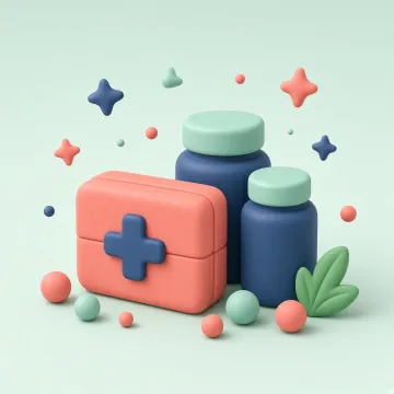 Een klei-plantje en een flesje naast een tablet met een natuurwinkel-webshop.